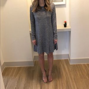 Cowl Neck Sweater Dress